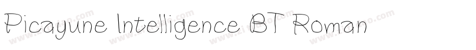 Picayune Intelligence BT Roman字体转换